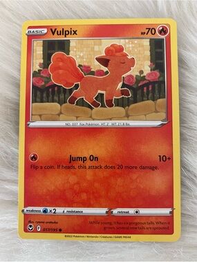 Vulpix Pokémon TCG Silver Tempest 017/195